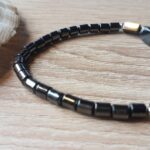 Collier Hématite Tubes + Olives + Perles