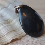 Pendentif Obsidienne Noire Oeil Céleste