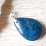 Pendentifs en Apatite avec Bélière en Argent