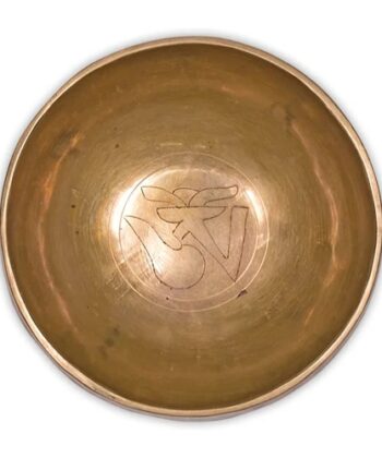 Spécificités du Bol Tibétain en Bronze gravé OM : Bol Tibétain en Bronze : Dimension : 17 cm environ Poids : entre 800 et 900 gr Pays d'origine : Inde Attention : tous nos bols chantants faits à la main sont triés par poids. Le diamètre mentionné est une indication approximative, afin que vous ayez une idée générale de la largeur du bol. Bol chantant Tibétain OM: original - avec le symbole OM gravé à l'intérieur Ohm' est considéré comme le son primordial ou le son de la création dans diverses traditions spirituelles, notamment l'hindouisme et le bouddhisme. - On pense que c'est le son qui a résonné au début de l'univers et qu'il est l'essence de tous les sons existants. Les maillets doivent être commandés séparément, voir : https://chris-therapies.fr/categorie-produit/bols-chantants-et-plus/